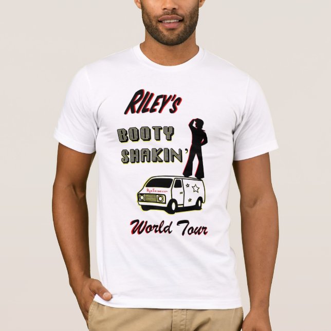 T-shirt Tour du monde de Shakin du butin de Riley (Devant)