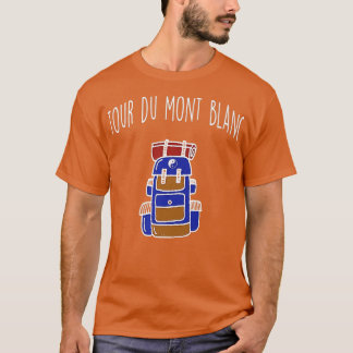 T-shirt Tour Du Mont Blanc Backpacking Randonnée Trail Tee