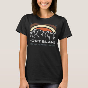 T-shirt Tour du Mont Blanc Chamonix France Italie Suisse