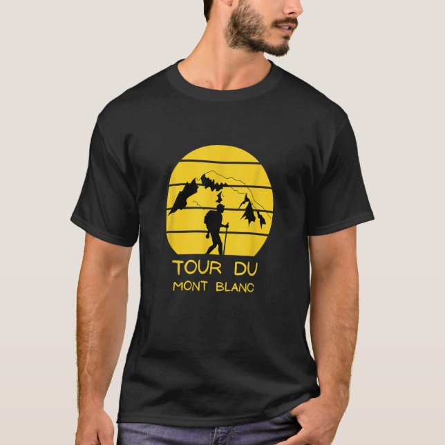 T-shirt Tour du Mont Blanc randonnée interurbain Randonnée (Devant)
