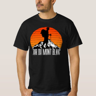 T-shirt Tour du Mont Blanc - Randonnée Trail Vintage Retro