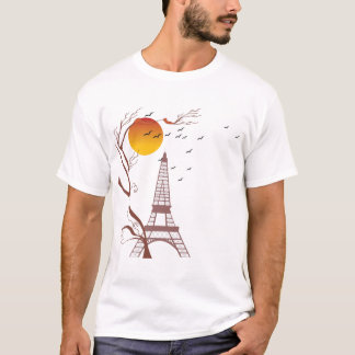 T-shirt Tour Eiffel, automne