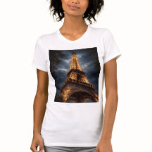 Tour Eiffel de nuit Paris Art – Lumière romantique