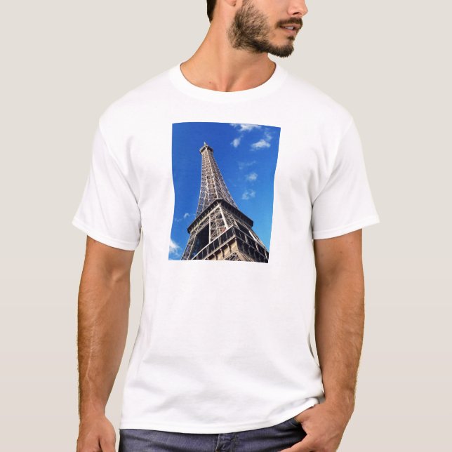 T-shirt Tour Eiffel France Photographie de voyage (Devant)