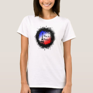 T-shirt Tour Eiffel Grunge