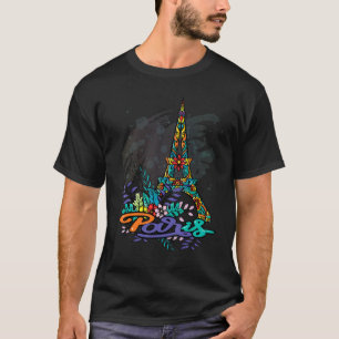 T-shirt Tour Eiffel Paris France J'aime Paris Souvenir Fr