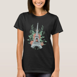 T-shirt Tour Eiffel Paris Symbole D'Amour France Parisien