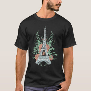 T-shirt Tour Eiffel Paris Symbole D'Amour France Parisien
