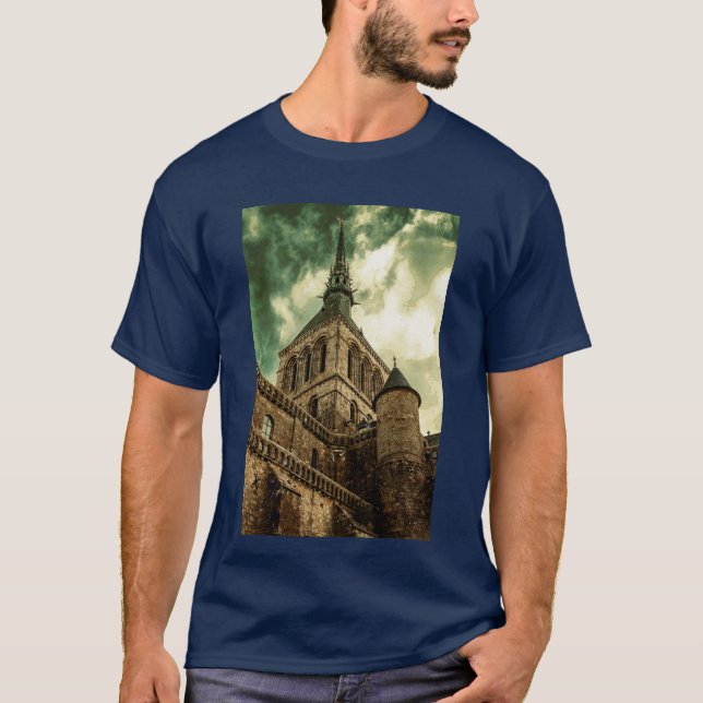 T-shirt Tour Le Mont Saint Michel, France (Devant)