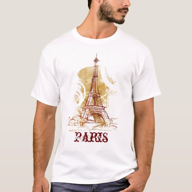 T-shirt tour Paris Eiffel (Devant)