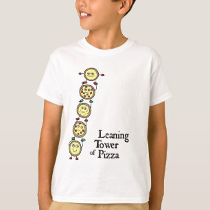 T-shirt Tour penchée de pizza