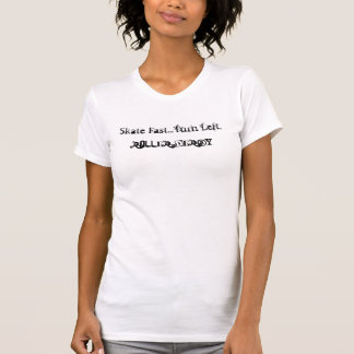 T-shirt Tour rapide de patin… laissé.  Rouleau Derby