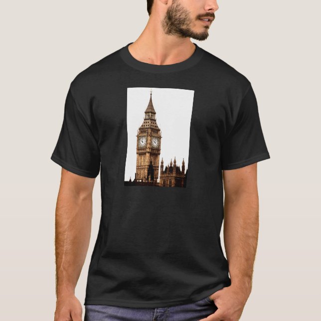 T-shirt Tour Sepia Big Ben (Devant)