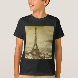 T-shirt Tour vintage Paris France 1889 d'Eifel
