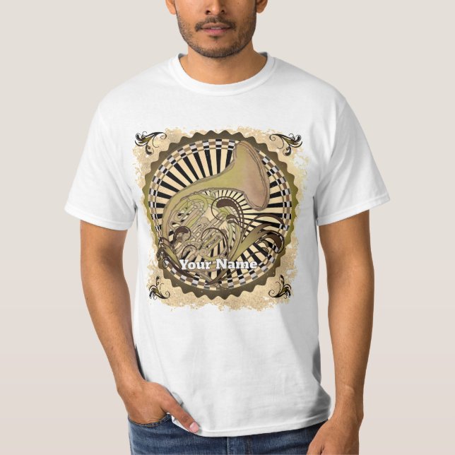 T-shirt Tourbillons de cor d'harmonie  (Devant)