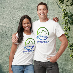 T-shirt Tourisme écologique Voyage à Nature Mountain Water
