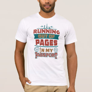 T-shirt Touriste de vacances d'amusement manqué de pages