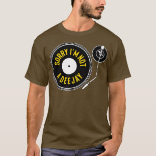T-shirt Tourne-disque de jeu d'engrenages - Jockey sur dis