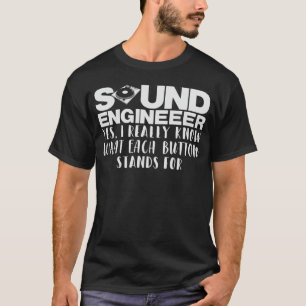 T-shirt Tourne-disque de plaisanterie Mixer de l'ingénieu