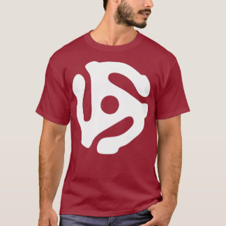 T-shirt Tourne-disque DJ de l'adaptateur cool 45 tr/min Sp