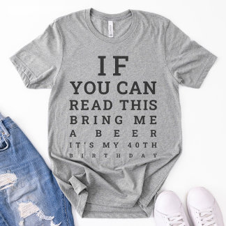 T-shirt Tournée de 40 ans Boire 40 ans drôle personnalisé