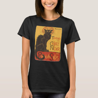 T-shirt Tournee du Conversation Noir De Rodolphe Salis Vec