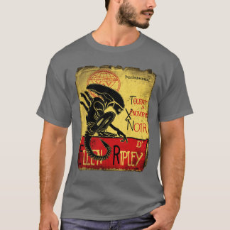 T-shirt Tournee du xenomorphe noir