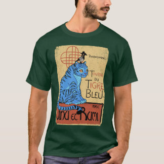 T-shirt Tournée duigre Bleu Derpy tiger