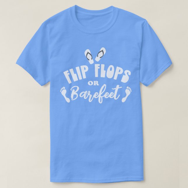 T-shirt Tourner ou pieds nus (Design devant)