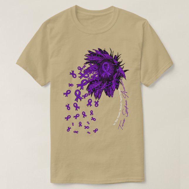 T-shirt Tourner Syndrome Sensibilisation Tournesol nobo (Design devant)