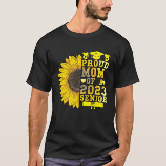 T-shirt Tournesol 2023 Fier Maman D'Un Diplôme Supérieur 2