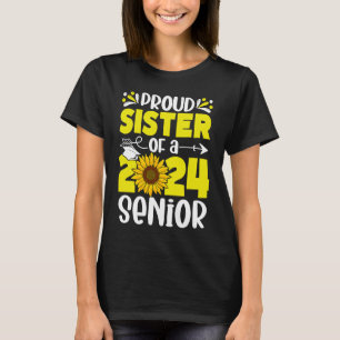 T-shirt Tournesol 24 Fier Soeur d'une classe de 2024 24 S