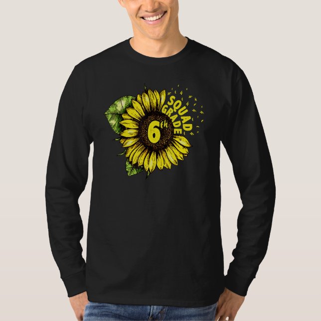 T-shirt Tournesol 6e année Escouade Amour Enseignant 6e an (Devant)