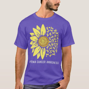 T-shirt Tournesol à ruban jaune Sarcome Sensibilisation au