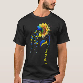 T-shirt Tournesol Amateurs Ukraine Drapeau Soutien de l'al