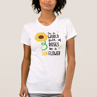 T-shirt Tournesol avec étincelles Illustration