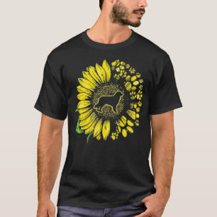 T-shirt Tournesol Berger Australien Avec Paon Chien Austra
