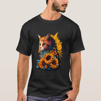 T-shirt Tournesol - Chat_1