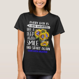 T-shirt tournesol de cancer du colon