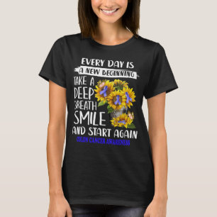 T-shirt tournesol de cancer du colon