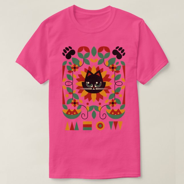 T-shirt Tournesol de chat Bauhaus par Tobe Fonseca (Design devant)