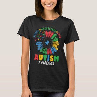 T-shirt Tournesol de la sensibilisation à l'autisme Neurod