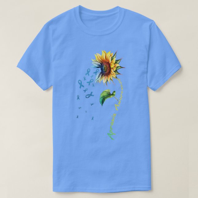 T-shirt Tournesol de sensibilisation à l'apraxie (Design devant)