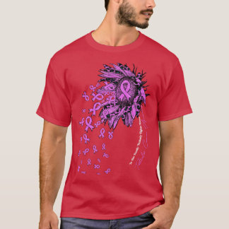 T-shirt Tournesol de sensibilisation personne ne combat se