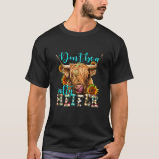 T-shirt Tournesol de vache Highland ne pas être salé Heife