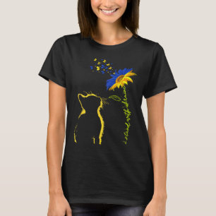 T-shirt Tournesol Drapeau Ukrainien Je Suis Avec L'Ukraine