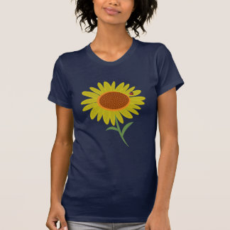 T-shirt Tournesol et coccinelle