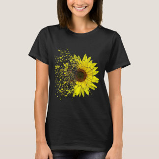 T-shirt Tournesol Fleur de soleil Jardin Décadation Splash