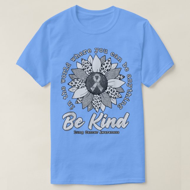 T-shirt Tournesol gentil Ruban de sensibilisation au cance (Design devant)