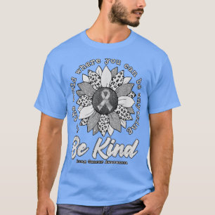 T-shirt Tournesol gentil Ruban de sensibilisation au cance